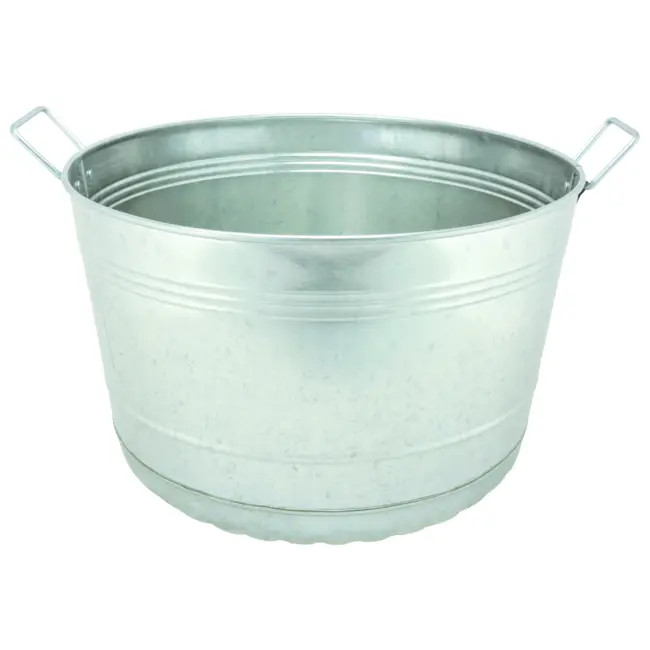 Miller Manufacturing Little Giant Galvanized Round Bushel Tub 8 Gal