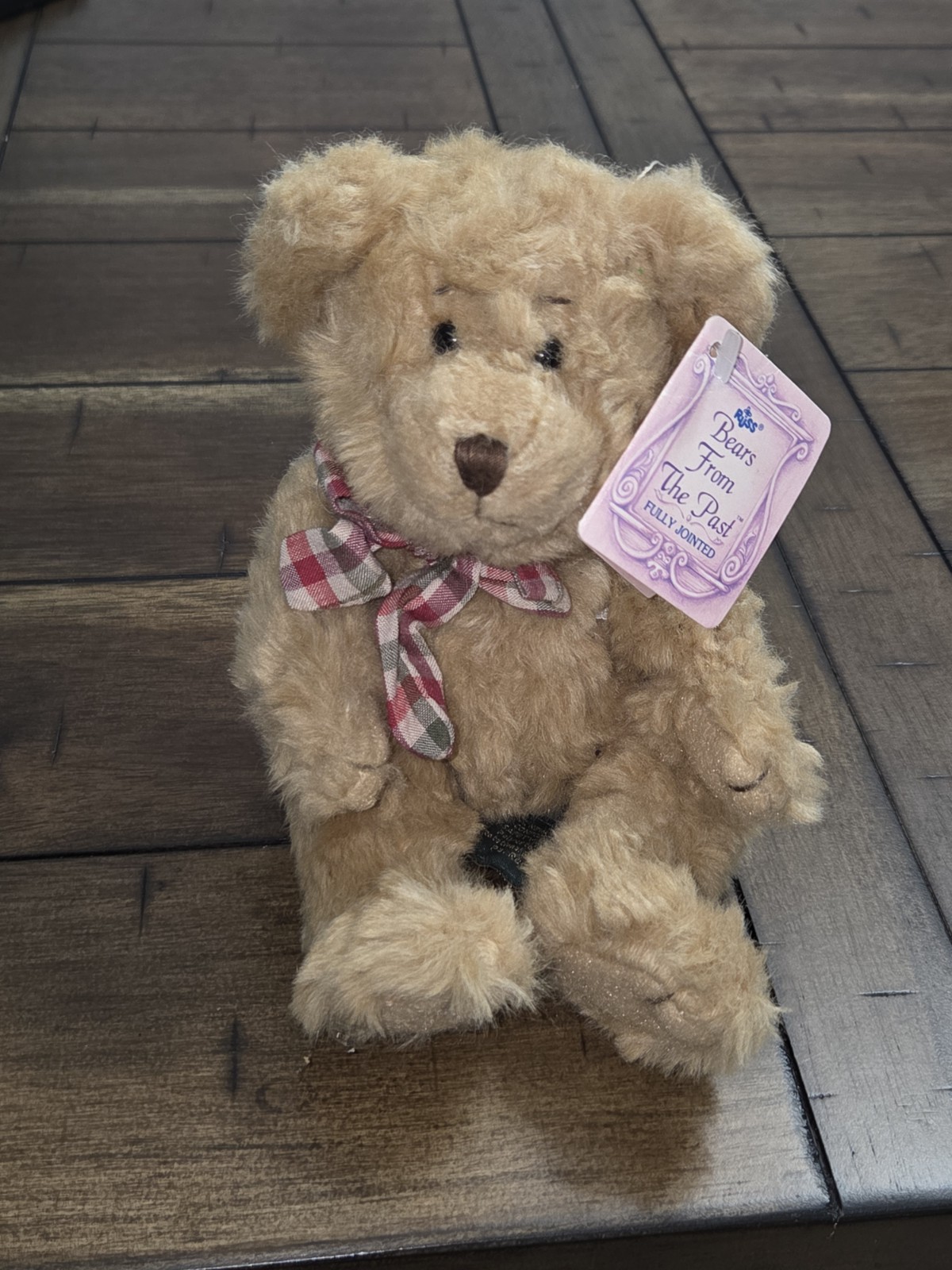 Russ Berrie Browning Teddy Bear Brown Plush Jointed
