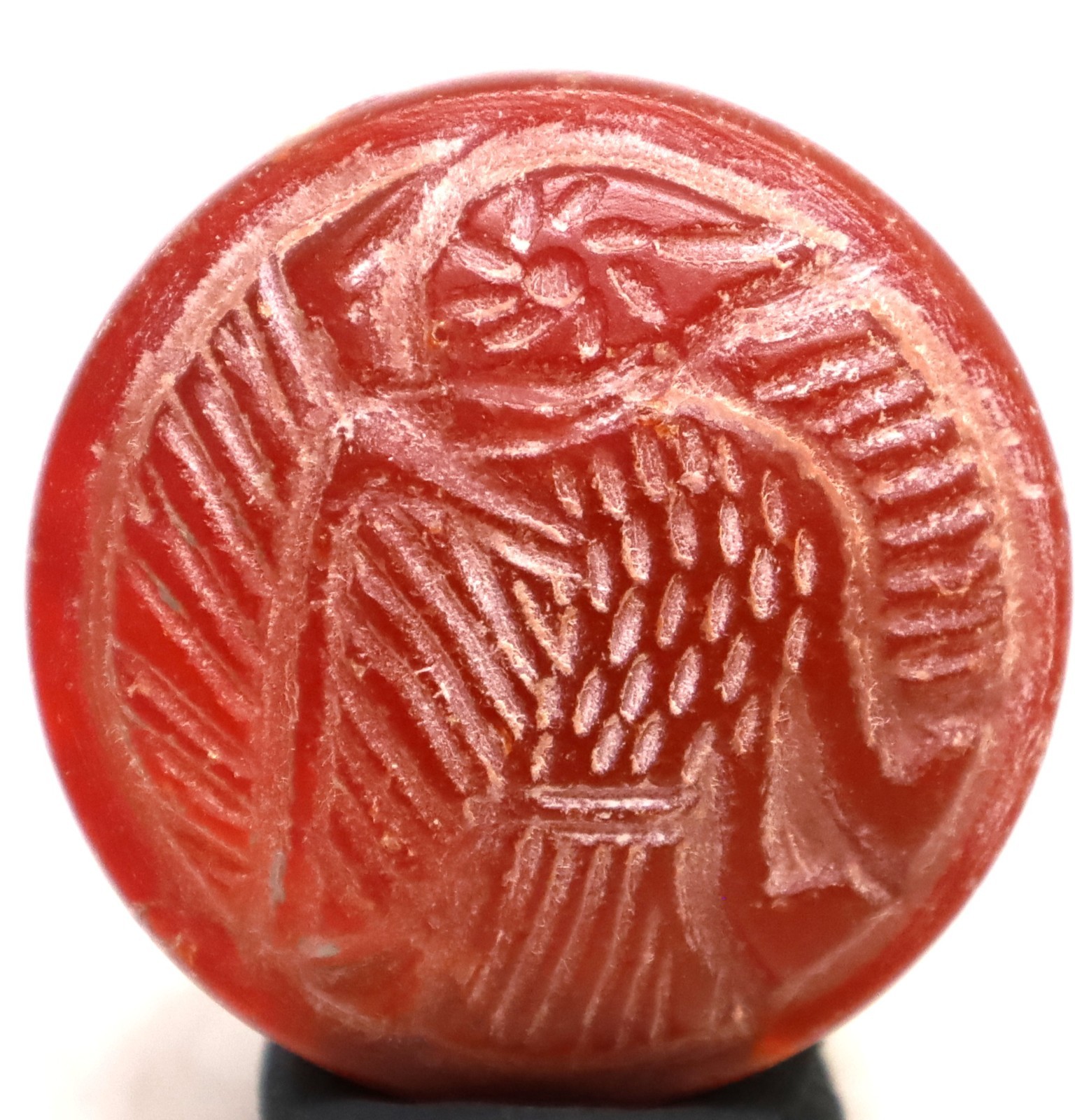 Ancient Agate Roman Intaglio-seal Stone Lovely Bead Amulet