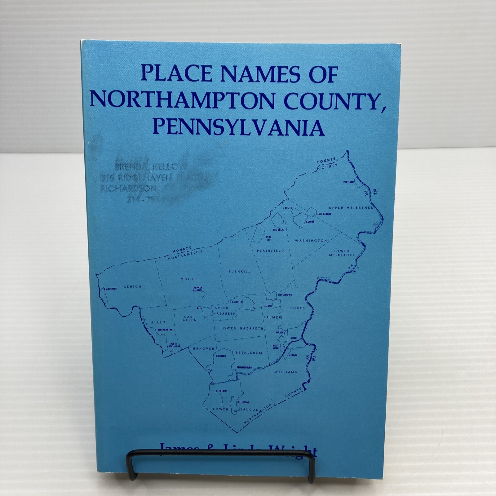 Genealogy Place Names of Northampton County Pennsylvania History Signed!