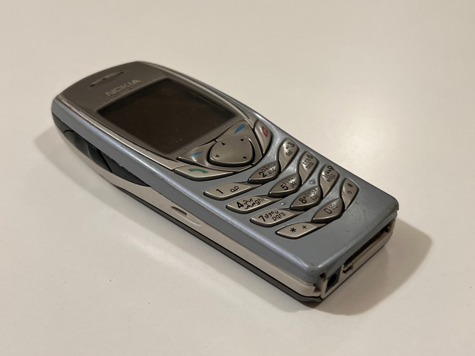 Nokia 6100 Silver Gsm Vintage Mobile Phone No battery