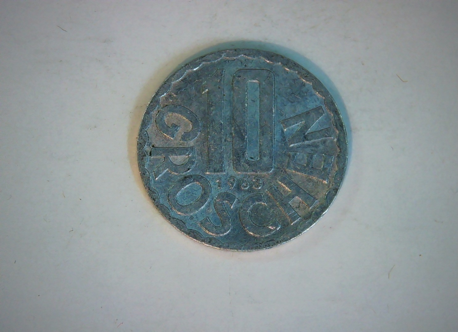 Austria 1963 10 Groschen Second Republic 10 Groschen (Eagle/Shield) Coin