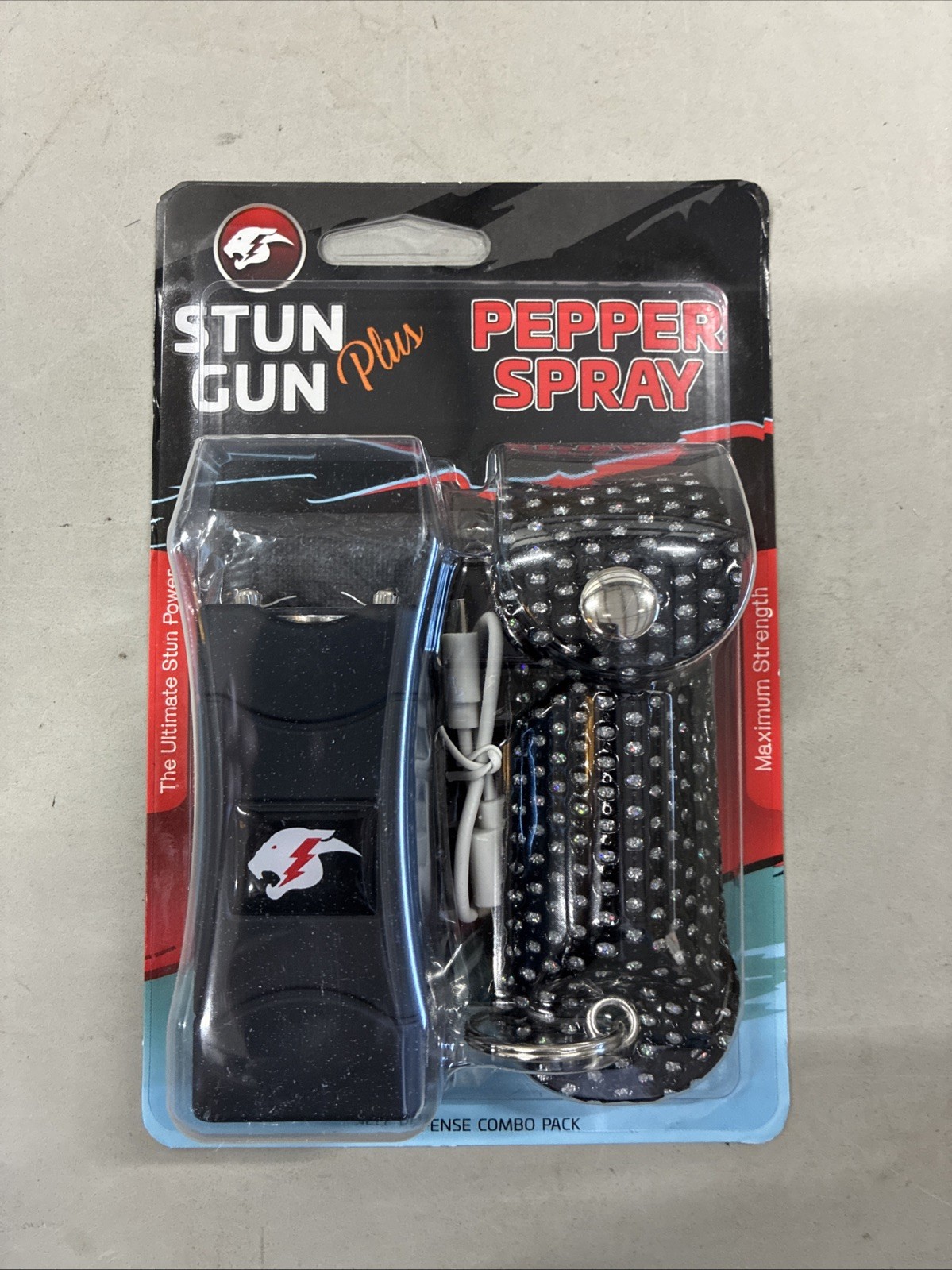 Stun Gun Pepper Spray Combo black