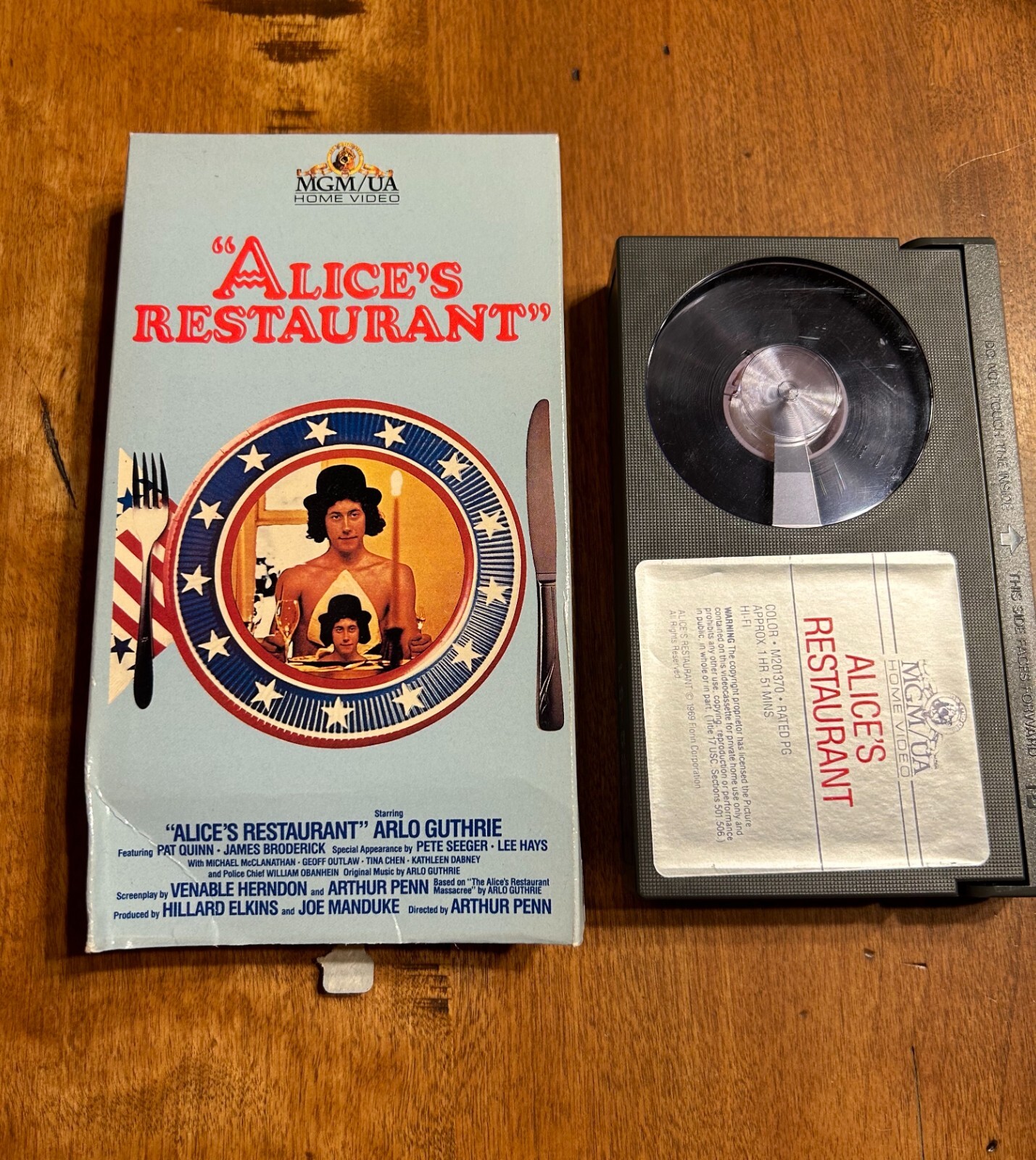 ALICE'S RESTAURANT (Betamax, Beta) Arlo Guthrie, Pat Quinn, J Broderick RARE
