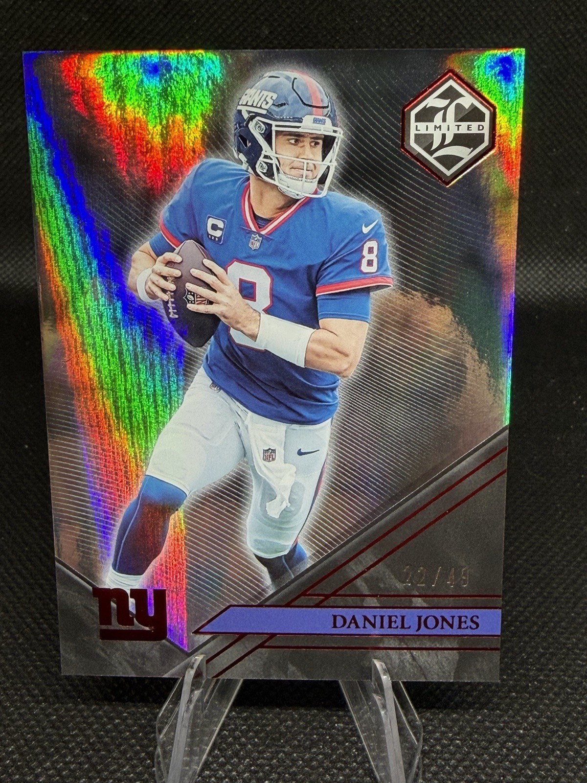 Daniel Jones 2022 Panini Limited Ruby Spotlight #73 New York Giants /49