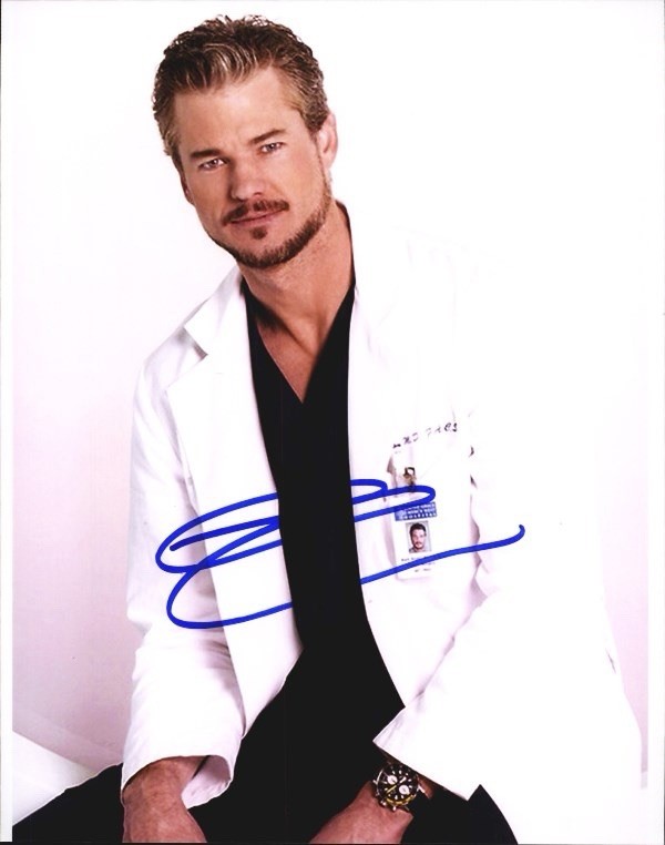 Eric Dane, known for his roles in Grey's Anatomy Autographed REPRINT 8.5x11