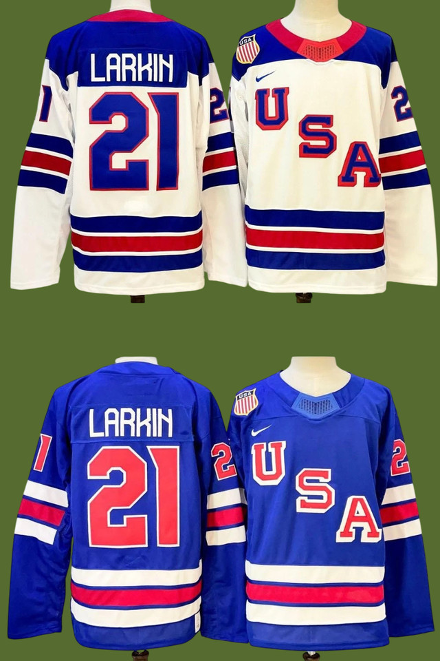 YOUTH #21 Larkin Stitched Jersey Royal/White