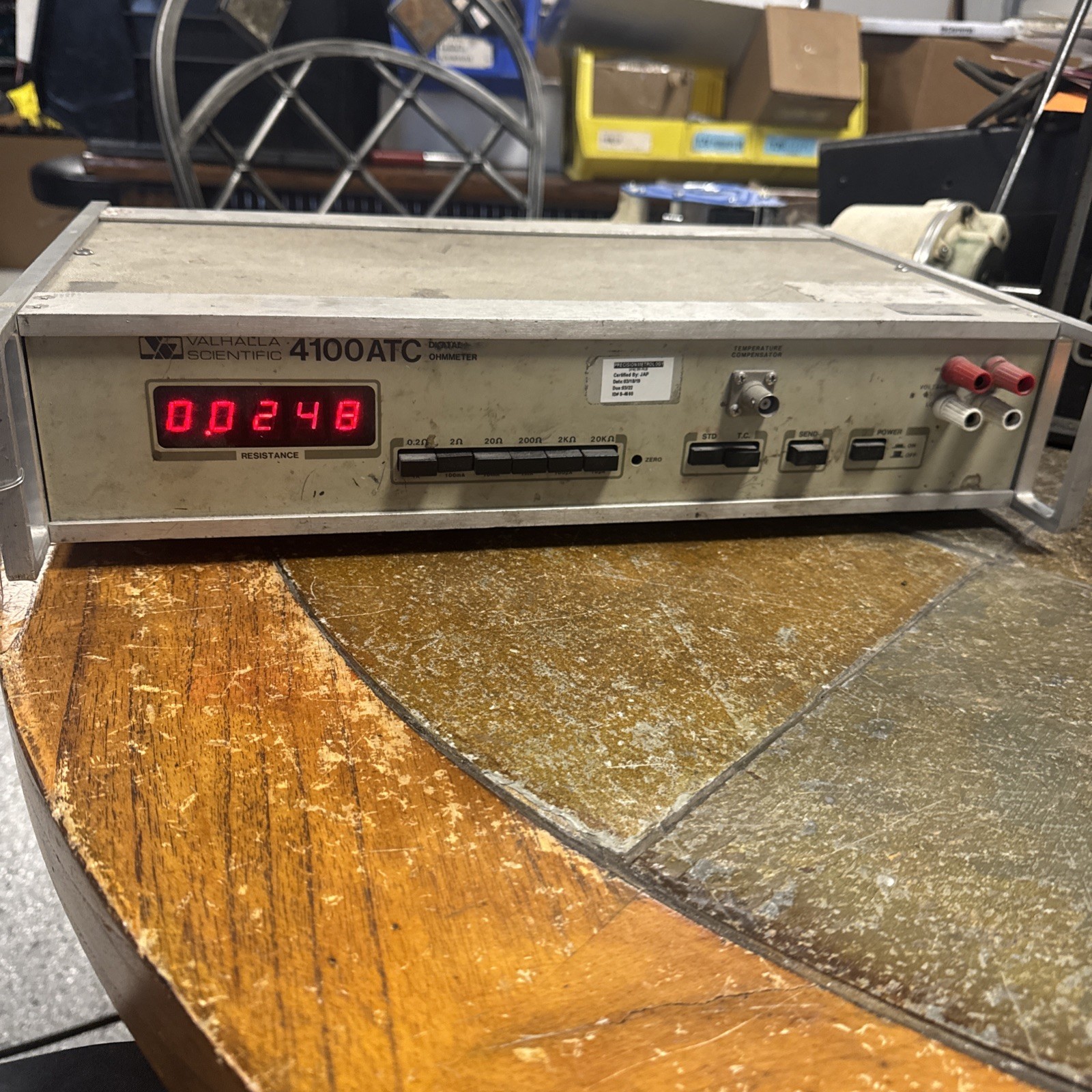 VALHALLA 4100ATC Valhalla Scientific 4100ATC Digital Ohmmeter