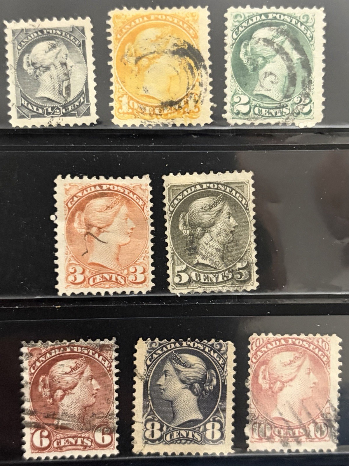 CANADA - # 34-40, 44 QV  - CV $190