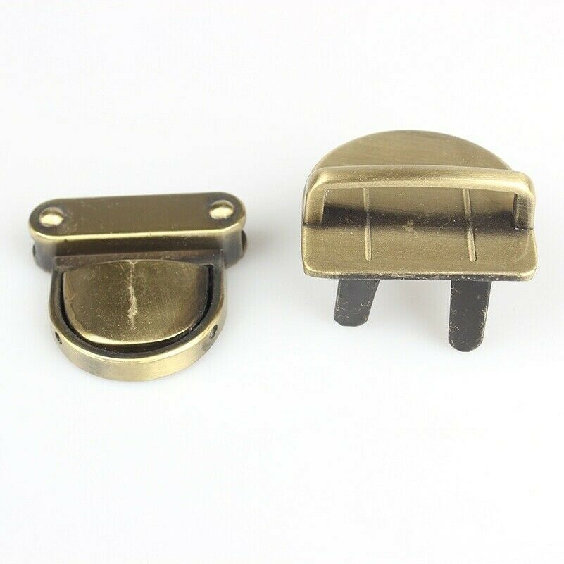 2X Closure Catch Lock Tuck Clasp Fastener for Bag Metal Case Purse Handbag Multi