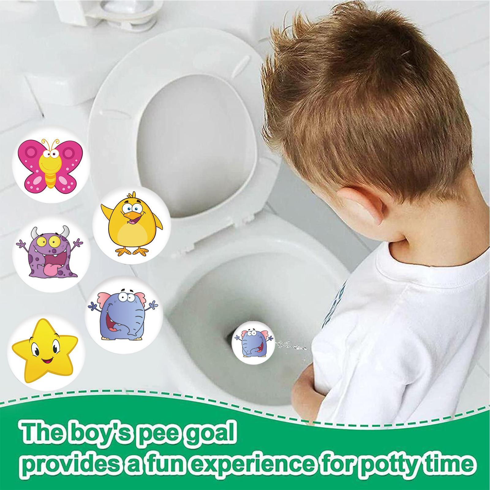 5pcs Pee Targets Potty Training Seat Stickers Urinal Color Changing☾