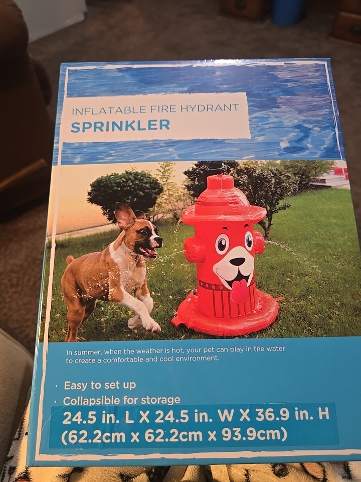 Fire Hydrant Sprinkler Outdoor Inflatable Water Toy Summer Fun