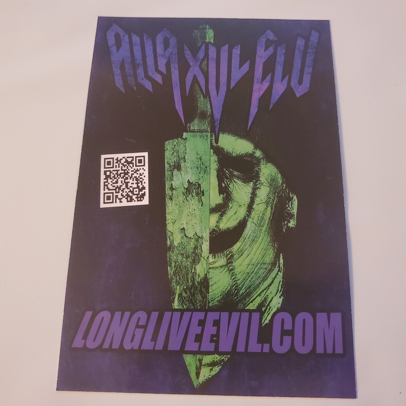 Alla Xul Elu LLE Flyer 4x6 A.X.E. Horrorcore Twiztid Underground Rap Juggalo ICP