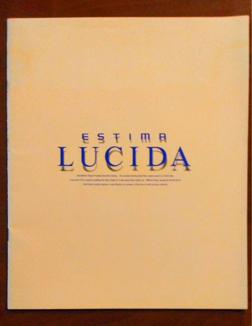 R10/20G Toyota Estimal Ceda Early Catalog