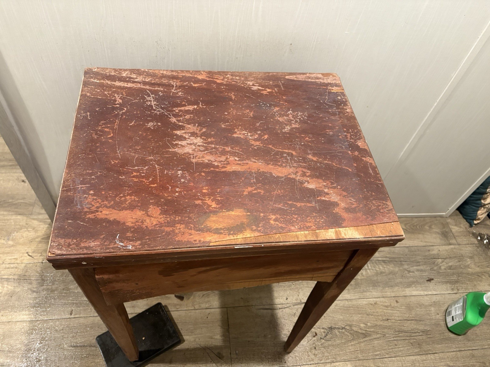 Antique Sewing Machine Wooden Cabinet Black Gold Detailing 1904 singer 