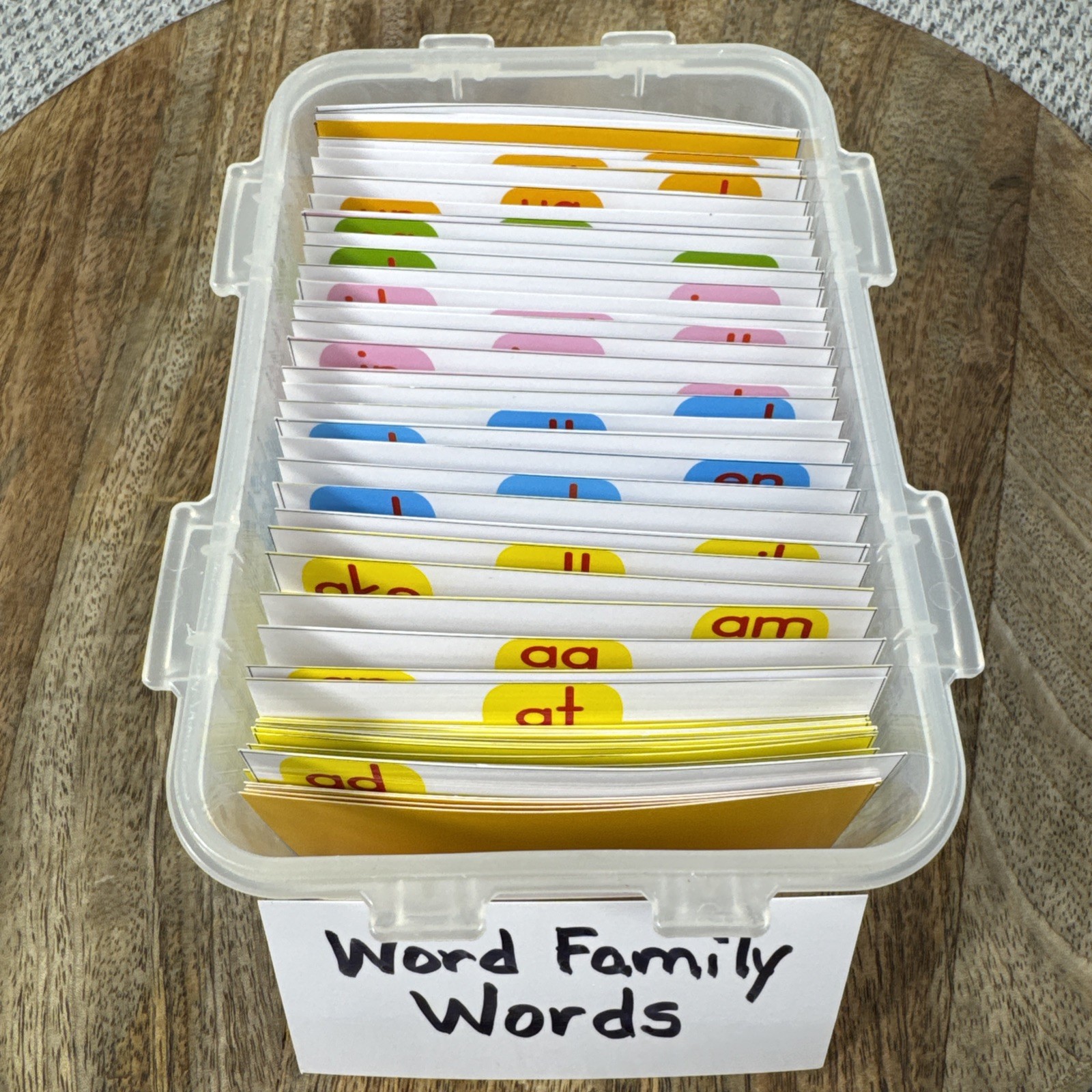 Really Good Stuff Word Family Words  Cards In Box