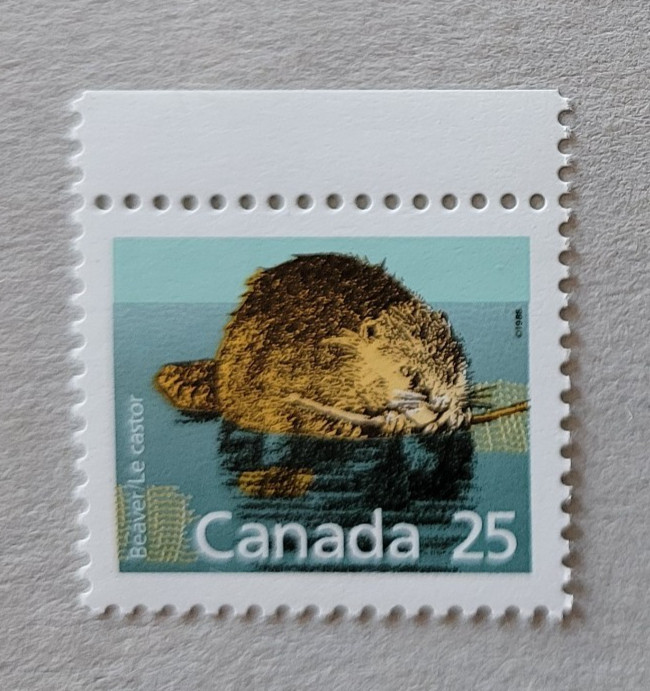 canada stamp #1161ii Beaver (1992) 25¢ Untagged - Coated Papers Ltd paper MNH OG
