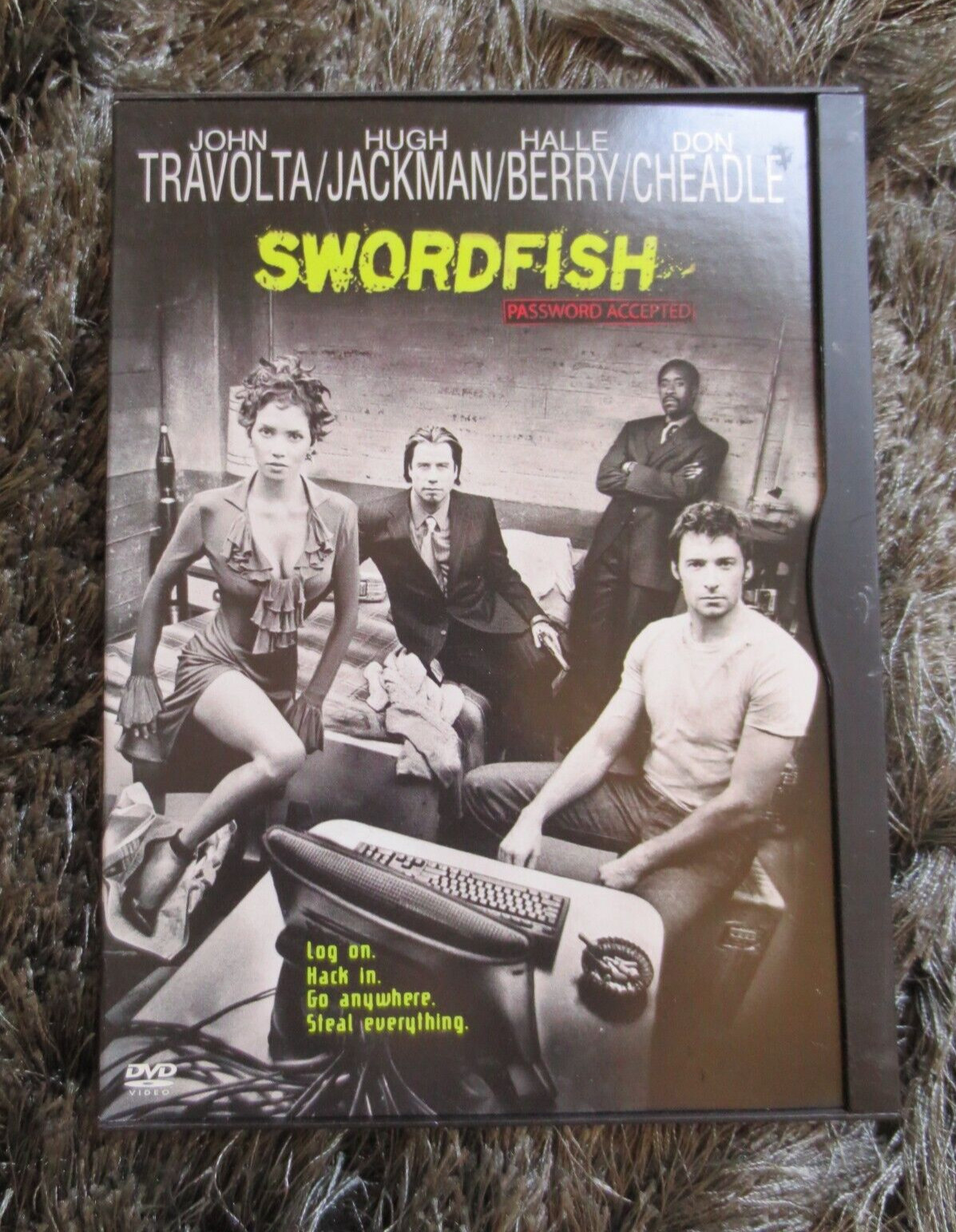 Swordfish DVD 2001 Widescreen Region 1 Travolta Jackman Berry Cheadle Action