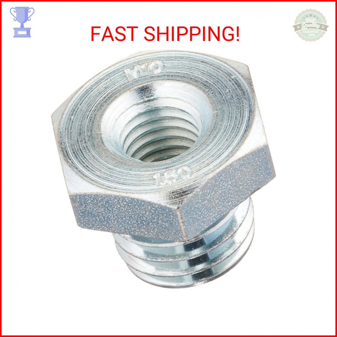 Weiler 5/8-11 in to M10 x 1.5 Adapter - Use With Vortec Pro Crimped Wire Cup Bru