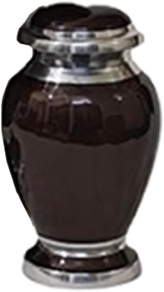 At Peace Memorials Hotep Brown Keepsake Urn for Ashes