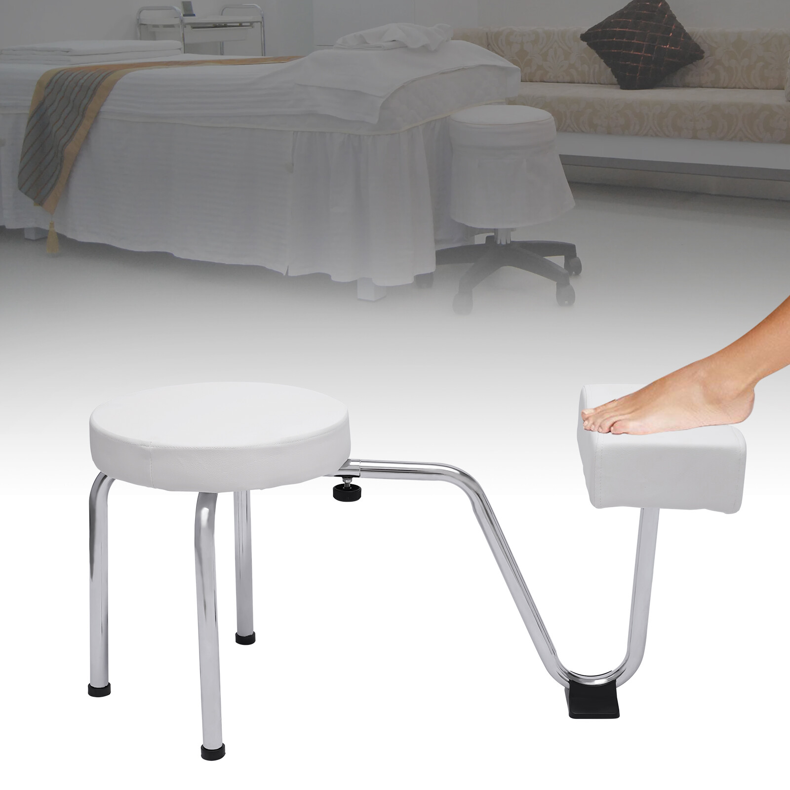 Pedicure Foot Rest Stool Chair Manicure Technician Beauty Stand Stool Salon KIT