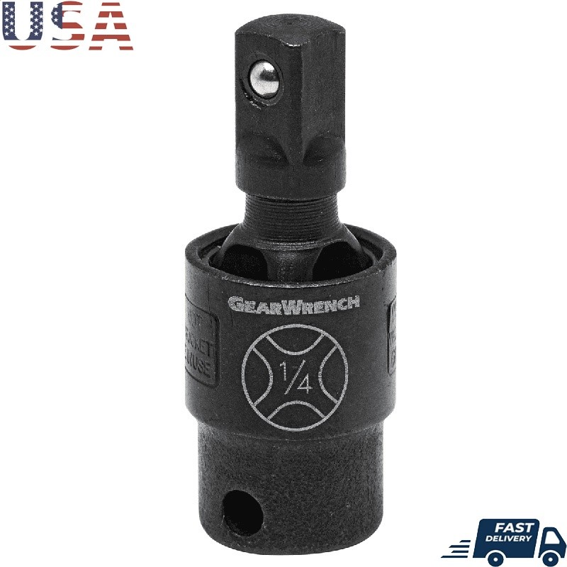 1/4 DR Pinless Universal Joint Smooth 360 Rotation 30 Degree Flex Durable Tool