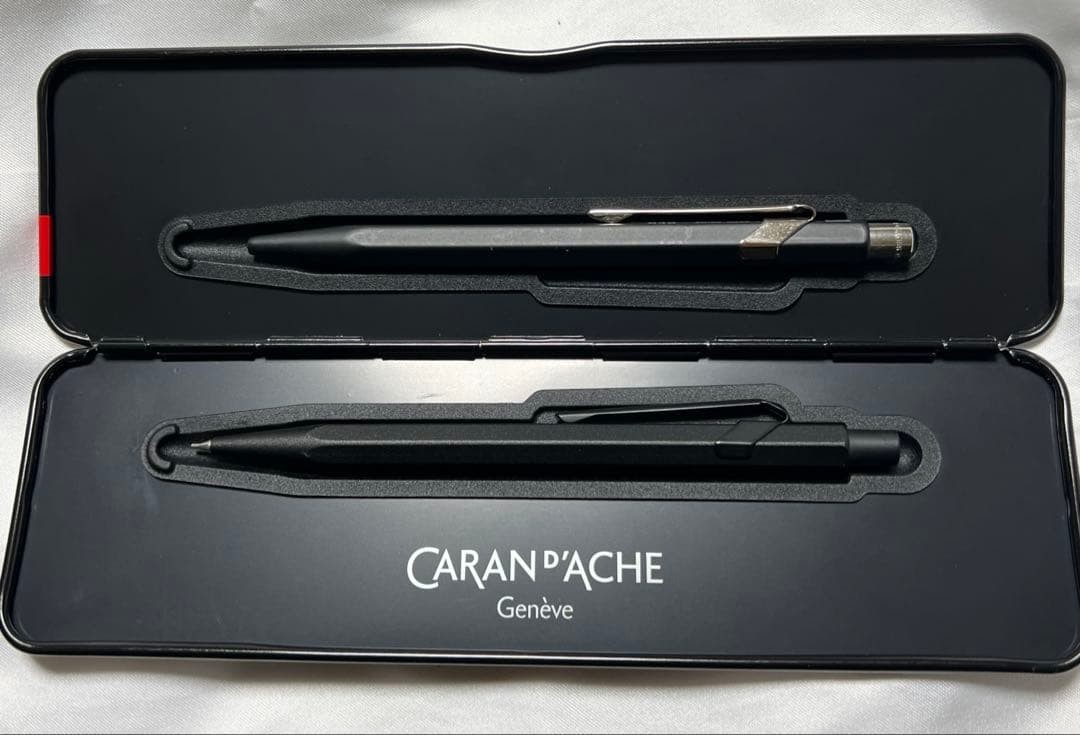 Newcomer Support Caran D'Ache Black Ballpoint Pen Mechanical Pencil Set