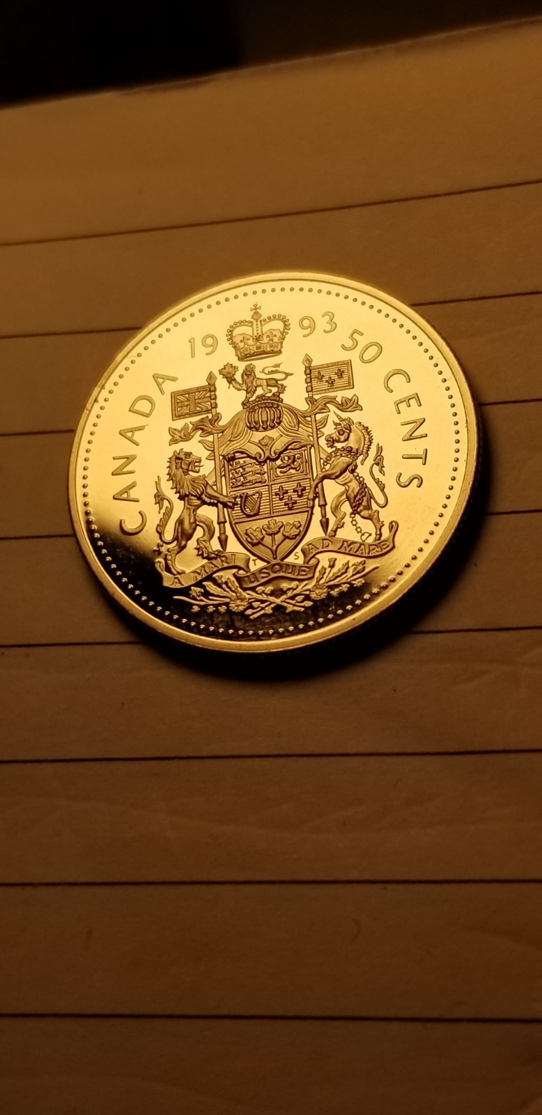 1993 Canada 50 Cents Coin Mint Grade Beauty Idab1.