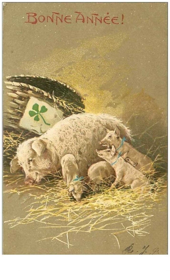 Pigs No. 29206 Sow And Her Piglets CP Waffle