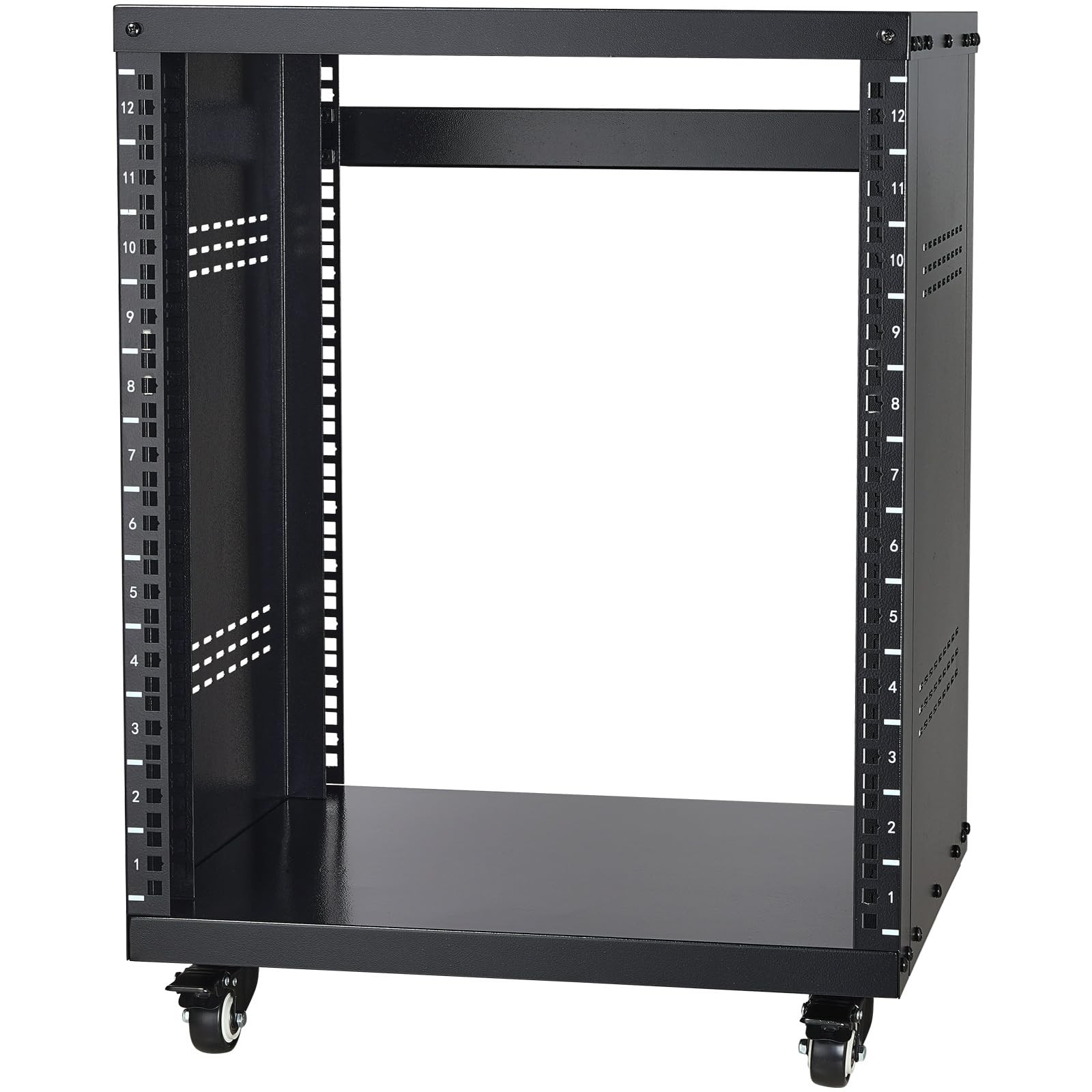 12U AV Rack Stand with Caster Wheels Recording Studio Racks VEVOR Component