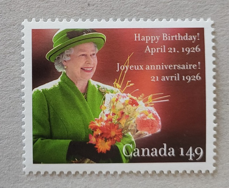 canada stamp #2150a Queen Elizabeth II, 80th Birthday from souvenir sheet MNH OG
