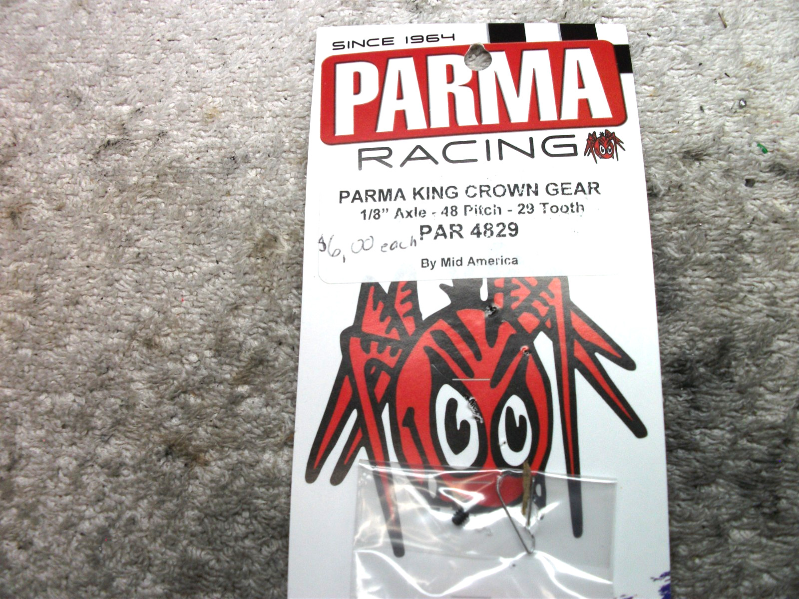 1/32 and 1/24 Parma king crown gears 1/8 axle 48 pitch