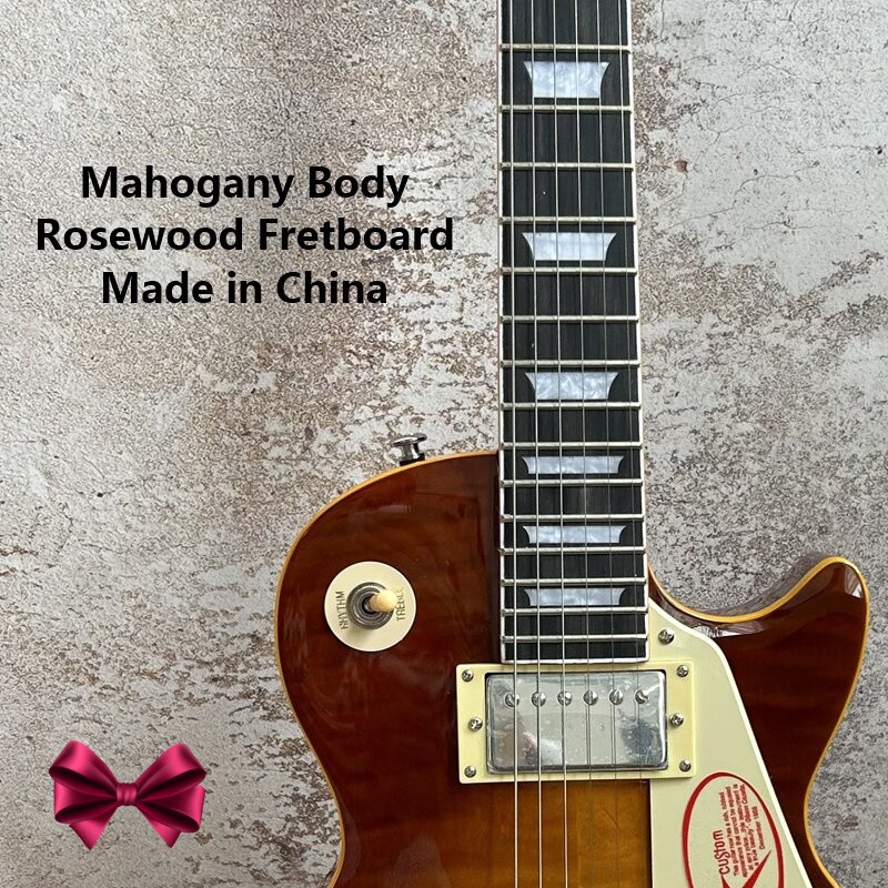 HH Pickups Electric Guitar, Mahogany Neck, Sunset Color - Clearance Sale