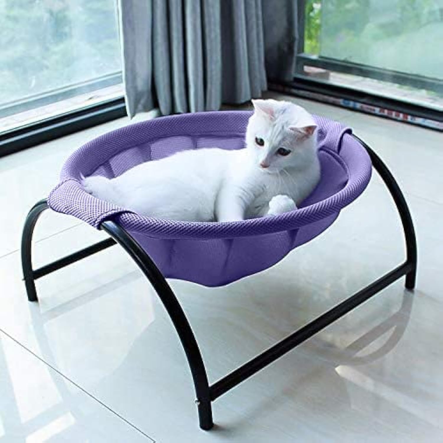 Cat Bed Dog Bed Pet Hammock Stable Detachable Breathable Easy Assembly