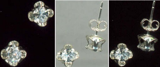 19thC Antique Topaz+Silver Earrings: Medieval Gem Long Life Healing Intelligence