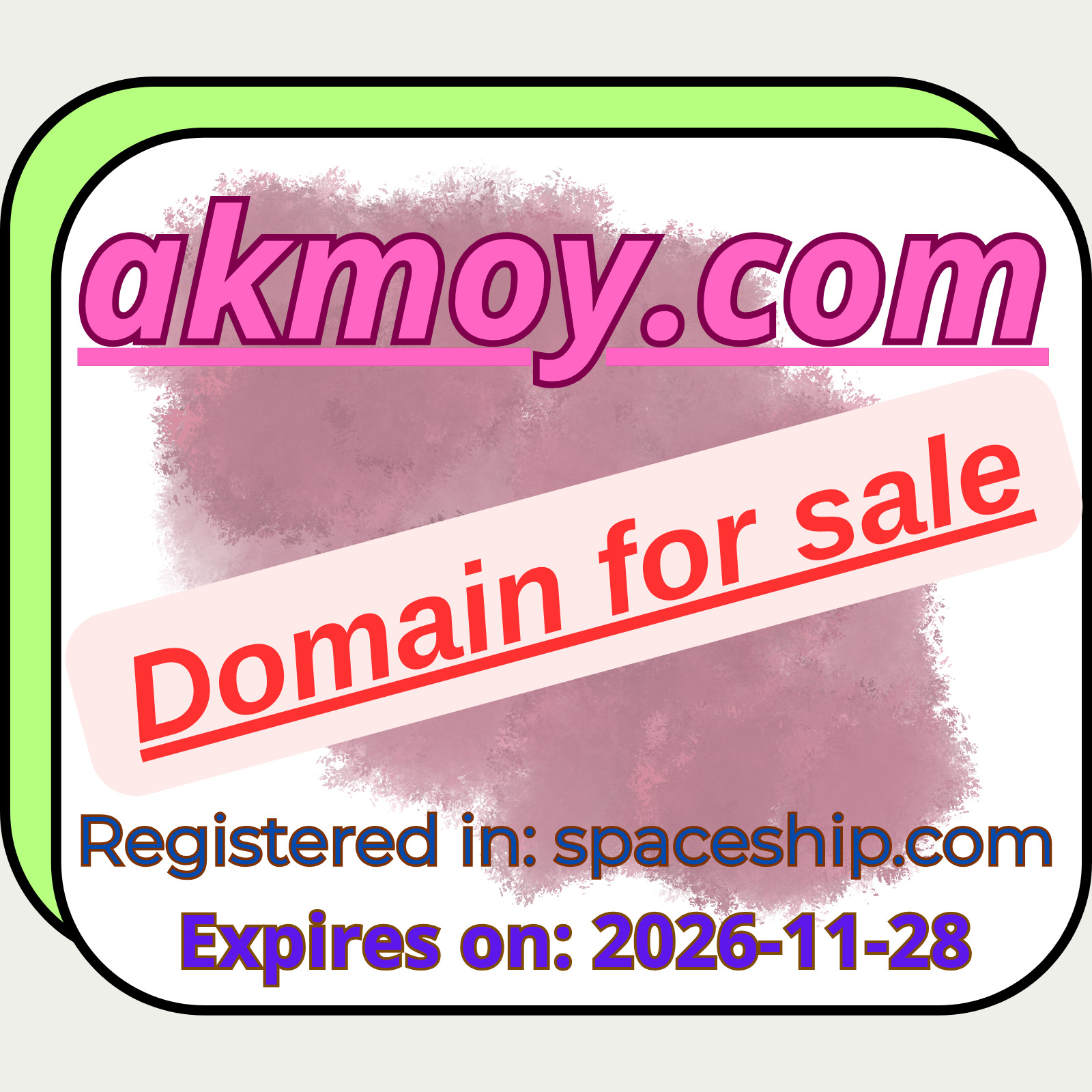 AKMOY.COM old premium domain names ll lll llll V 2 3 4 5 characters letters
