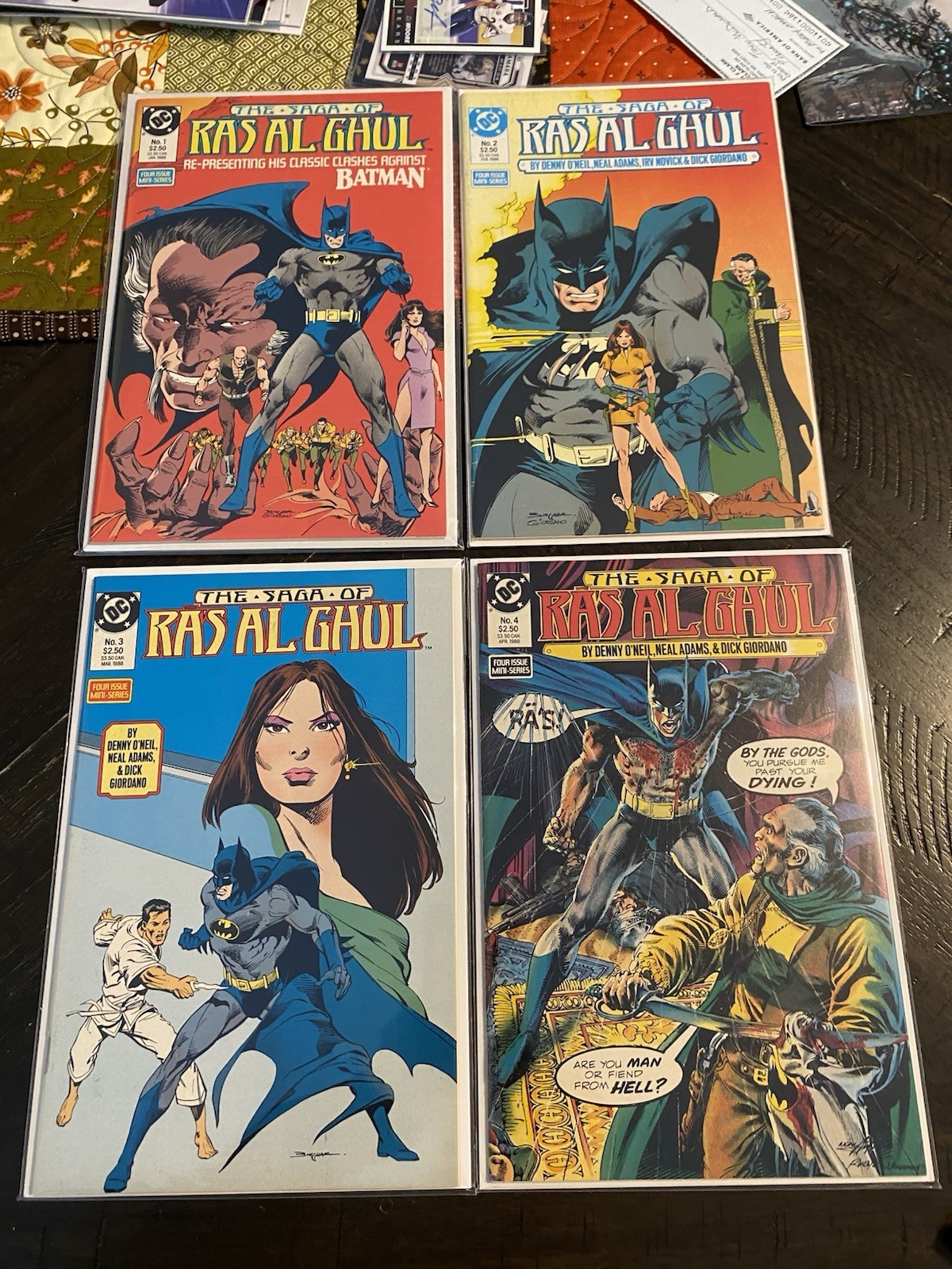 Saga Ra’s Al Ghul 1-4 Complete Lot Set Batman Neal Adams DC Gemini Ship