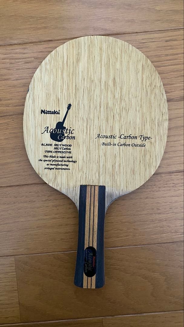 Nittaku Acoustic Carbon Type Table Tennis Racket