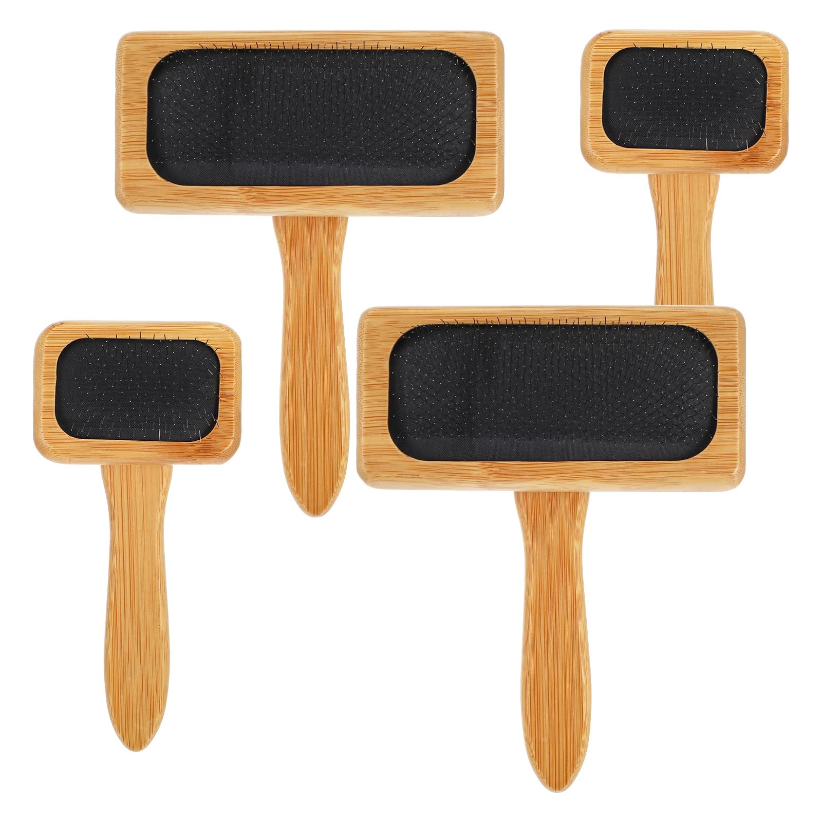 4 PCS Wool Carders, Wooden Hand Carders for Wool, Needle Felting Brush, wood 