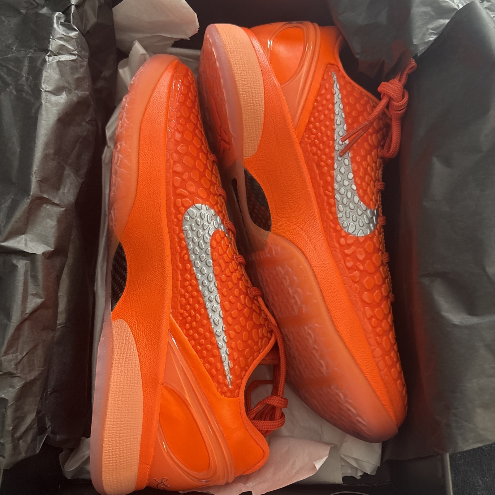 Nike Zoom Kobe 6 Protro Total Orange Sliver Shoes IH1871-800 Men’s Size 11