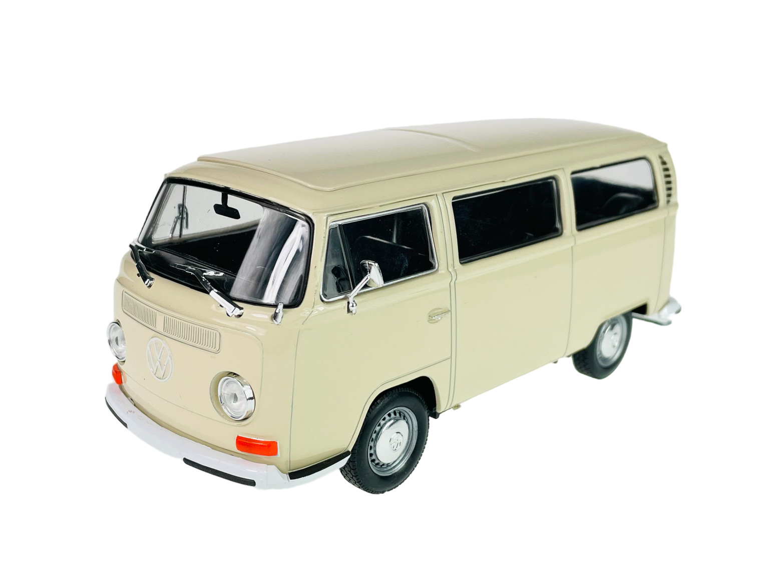 WELLY 1972 VW VOLKSWAGEN BUS T2 BEIGE 1:24 DIE CAST METAL MODEL NEW IN BOX 18cm