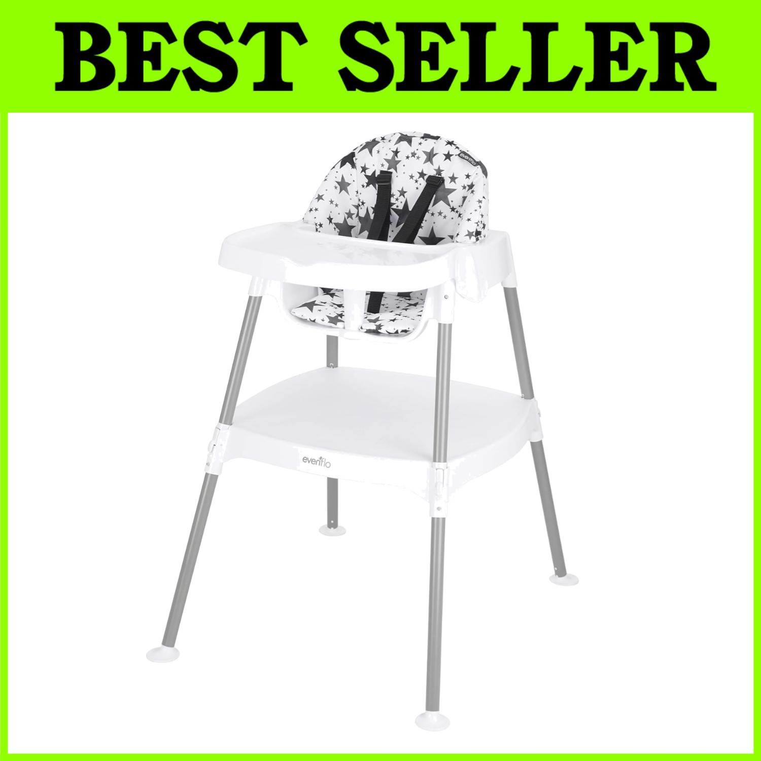 4-in-1 Convertible High Chair for Infants & Toddlers