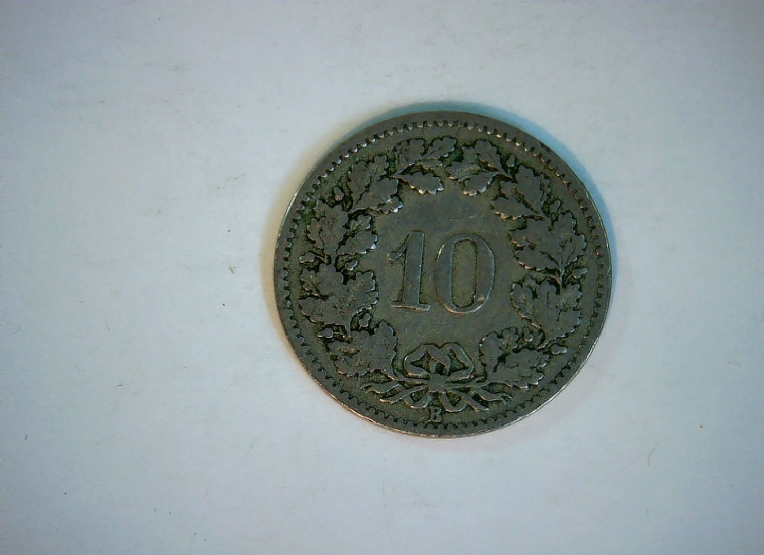 Switzerland 1879 10 Rappen Swiss Confederation (Helvetia) 10 Rappen Coin