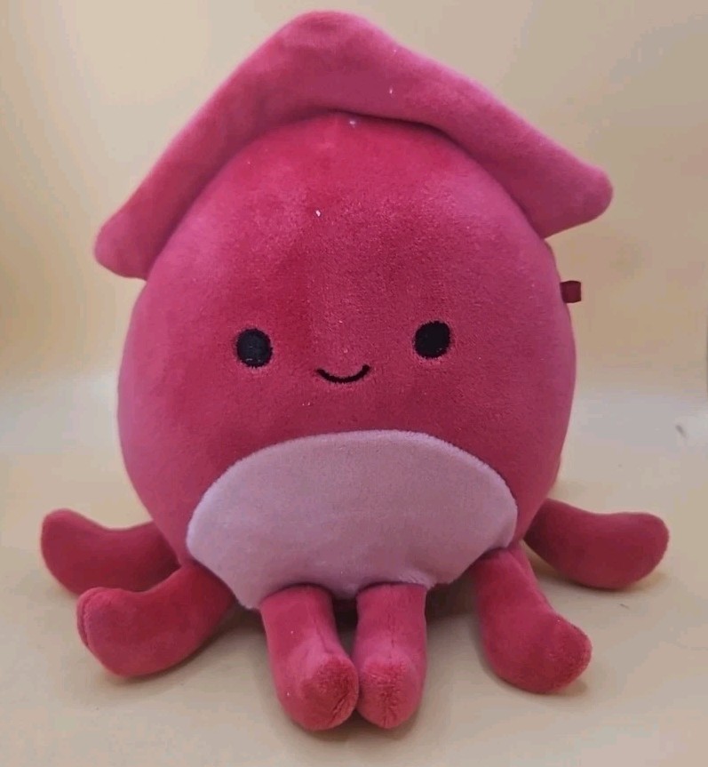Squishmallows 5” Altman the Red/Pink Squid Plush Toy 