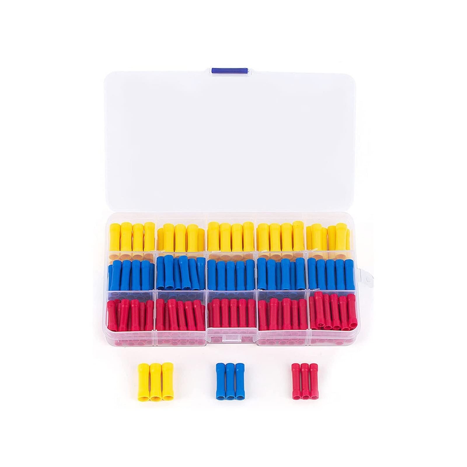 Artemisia 200pcs Electrical Butt Joint Crimp Connectors BV1 BV2 BV5 Assortment