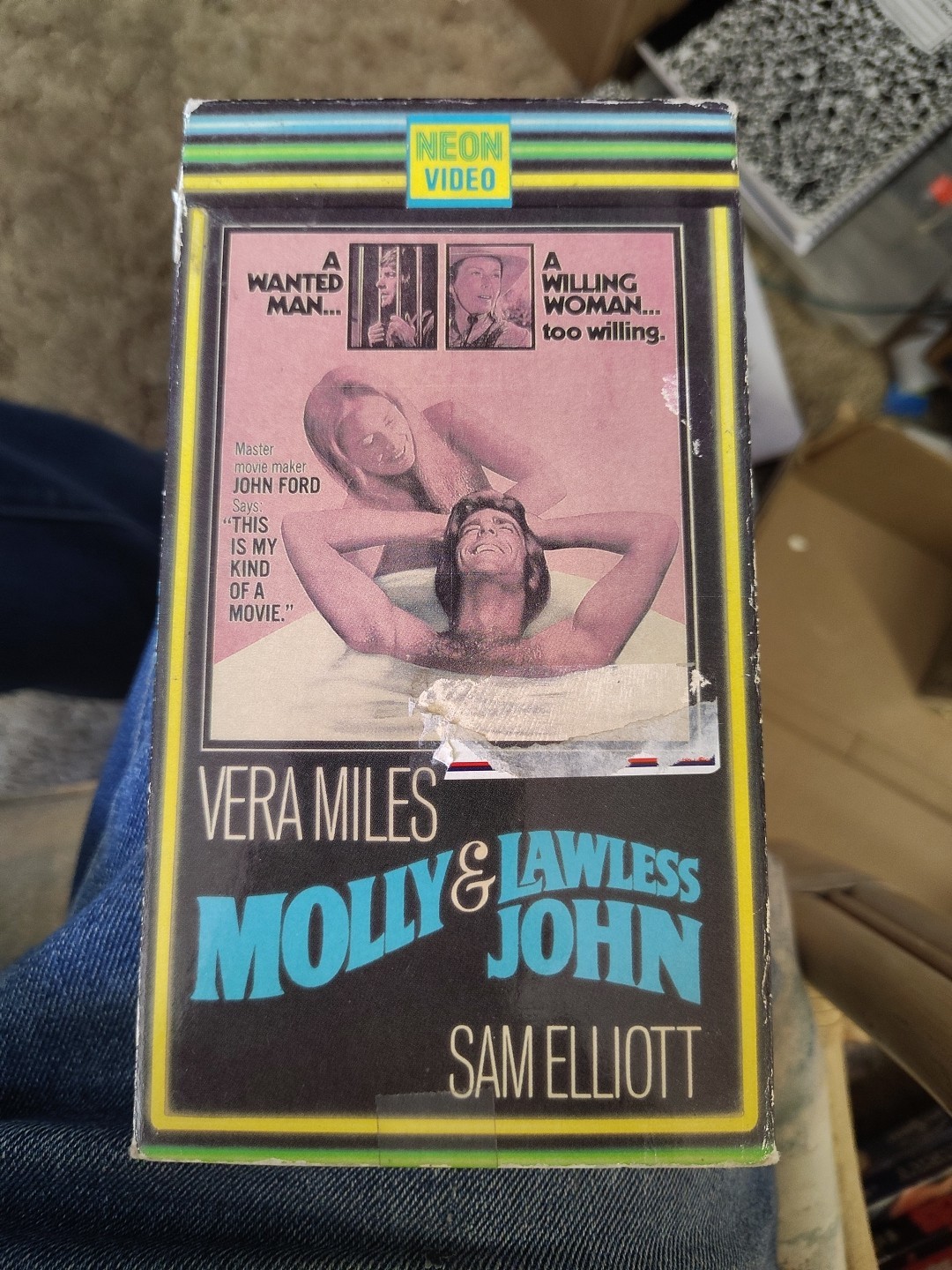 Molly and Lawless John (VHS, 1988) Rare Neon Video
