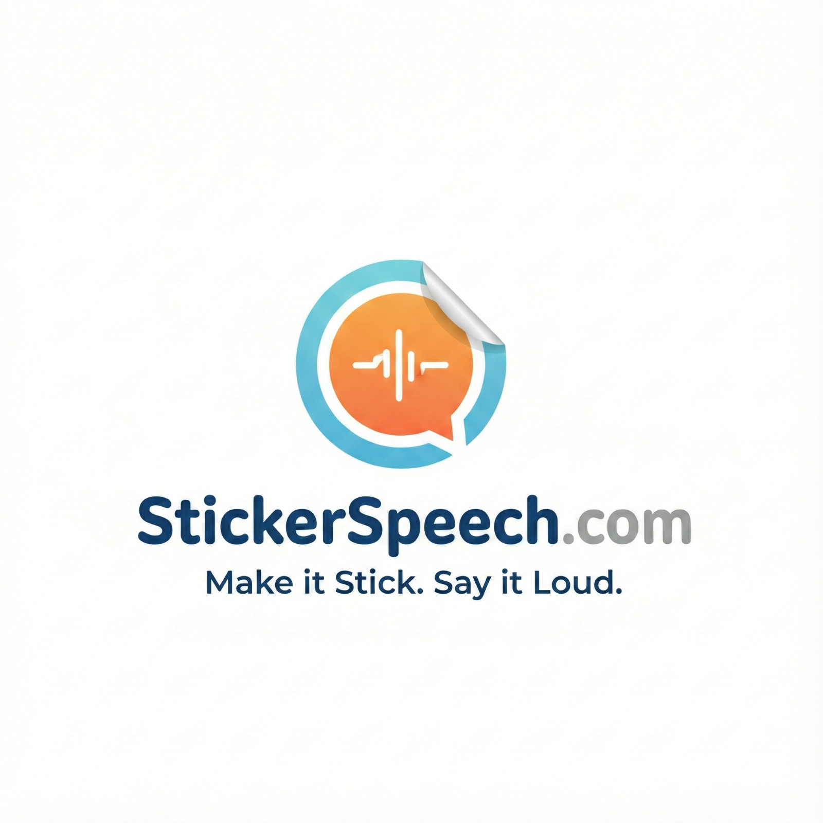HUGE POTENTIAL: StickerSpeech.com Domain + Logo Package. Start Your Brand Now!