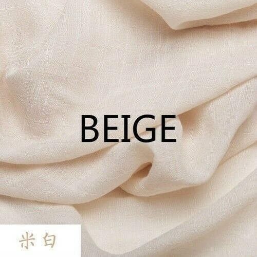 Cotton Linen Fabric DIY Organic Material Natural Dress Curtain Clothes Soft Cosy