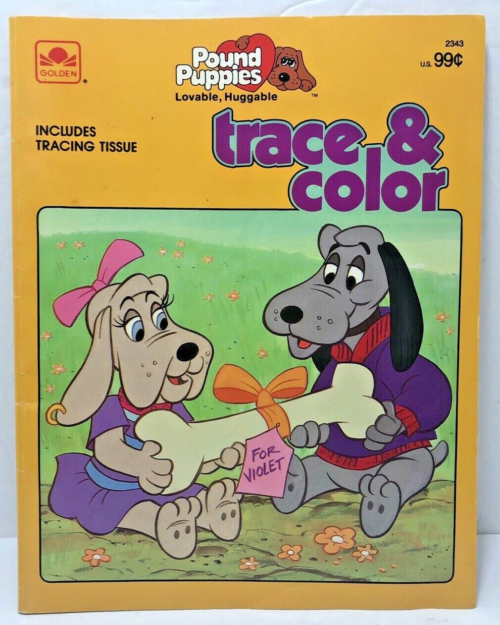 1986 - Pound Puppies - Trace & Color Book