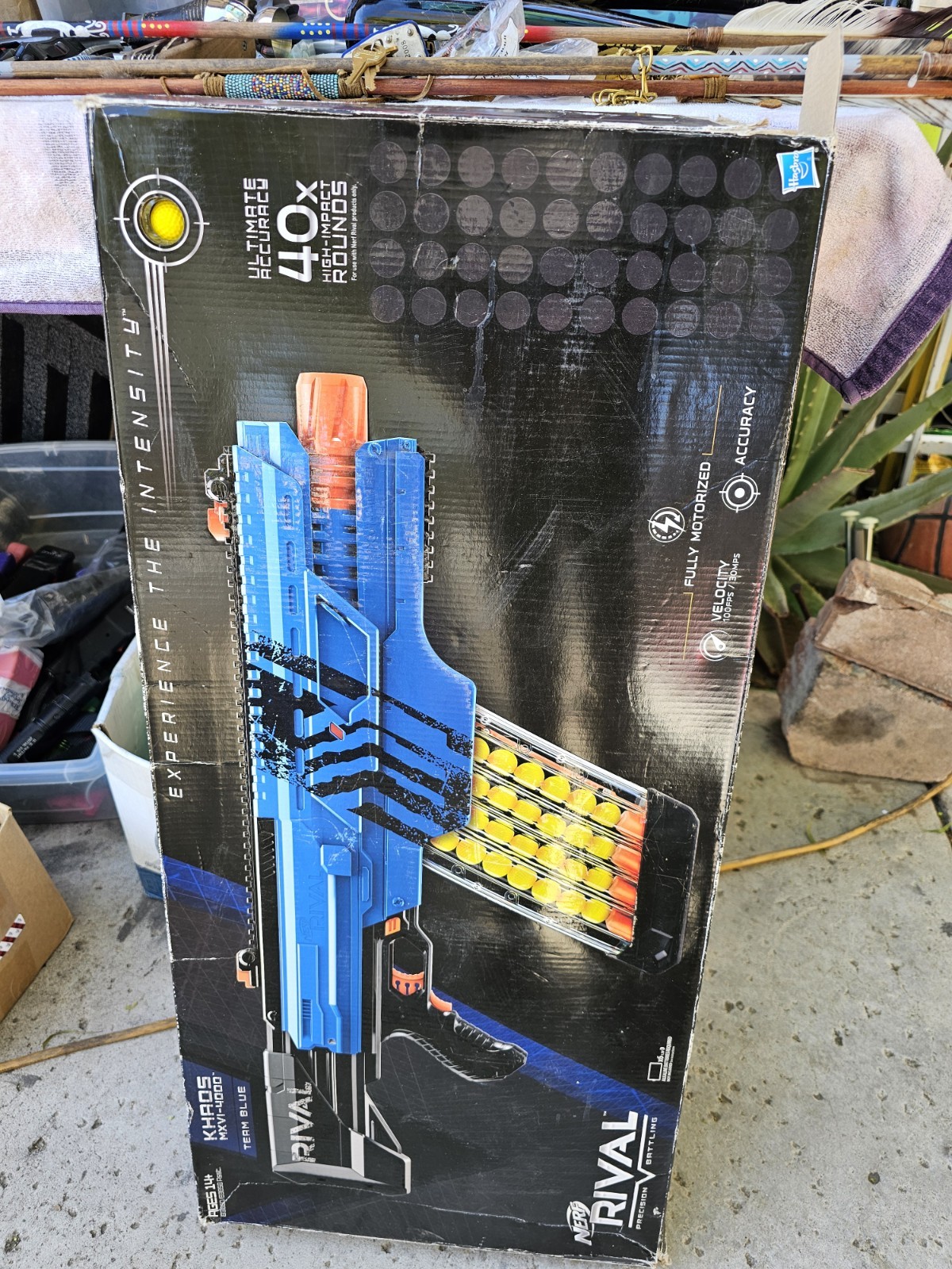 Hasbro B3860us20 NERF Rival Khaos Mxvi 4000 Toy Blaster - Blue